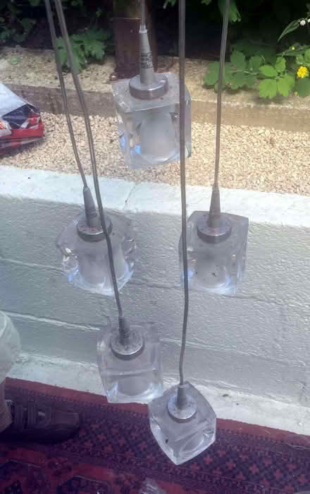Photo of free Three ceiling-mounted sets of 5 lamps - 2 types (Stroud GL5) #2