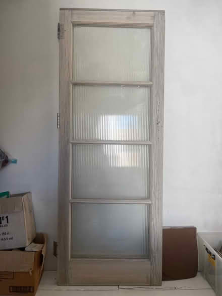 Photo of free Wood and glass door (Hastings Old town TN34) #1