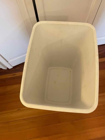 Photo of free white kitchen trash can (Brookline) #3