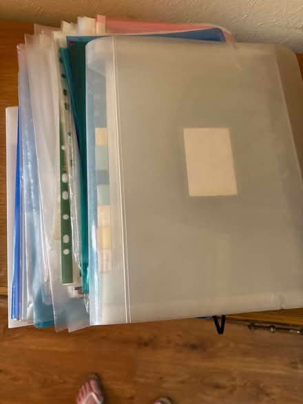 Photo of free Large amount of plastic folders (London W3) #2