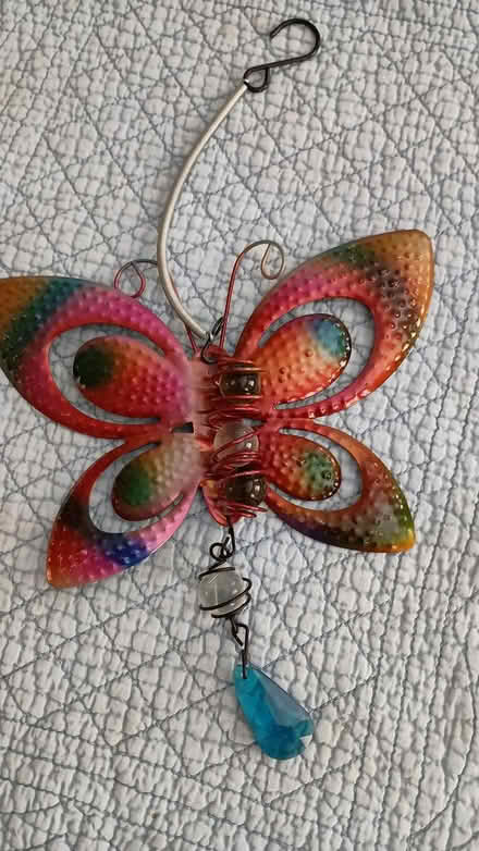 Photo of free Metal butterfly decoration (Somerville, off Cedar St) #1