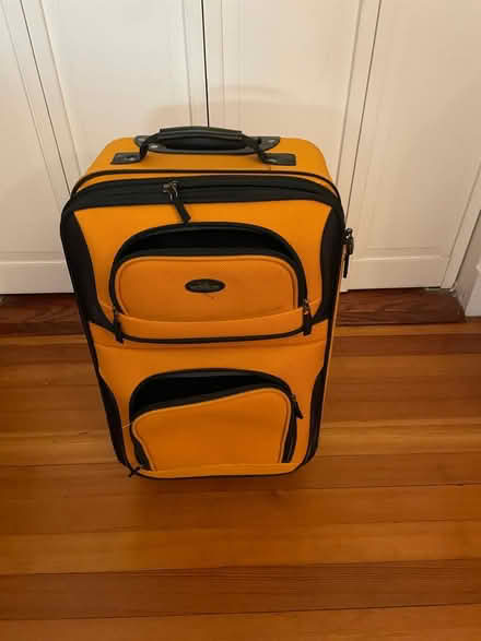 Photo of free small yellow suitcase (Brookline) #1
