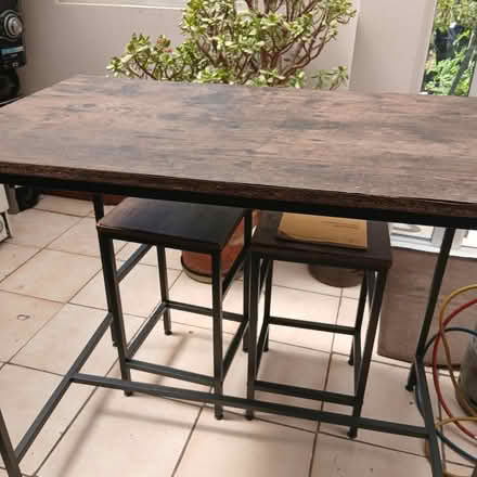 Photo of free Tall table and stools (Rm1 4sh) #1