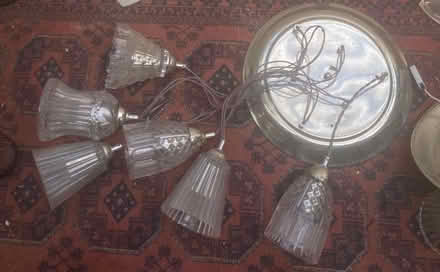Photo of free Three ceiling-mounted sets of 5 lamps - 2 types (Stroud GL5) #3
