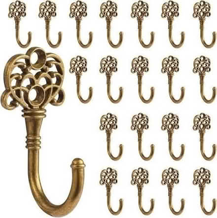 Photo of 3-4 decorative metal hooks (Overbrook) #1