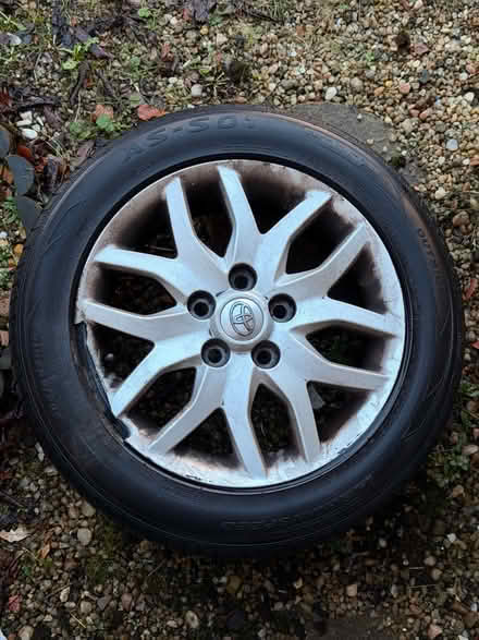 Photo of free Tyre with damaged alloy wheel (East Craigs EH12) #1