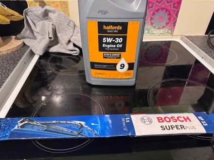 Photo of free Engine oil and rear wiper blade (SY10) #1