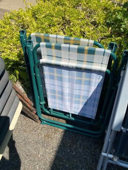 Photo of free 2 x folding garden chairs (Tunbridge Wells) #1