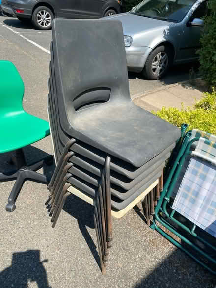 Photo of free 6 x adult sized stacking chairs (Tunbridge Wells) #1