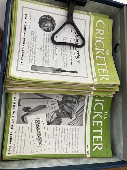 Photo of free 1940's/50's cricket emphemera (Westcott) #1