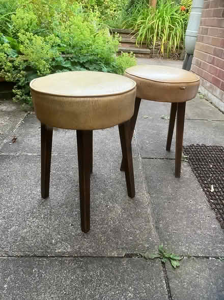 Photo of free Two 1960s bar stools (Desford, Leicester LE9) #1