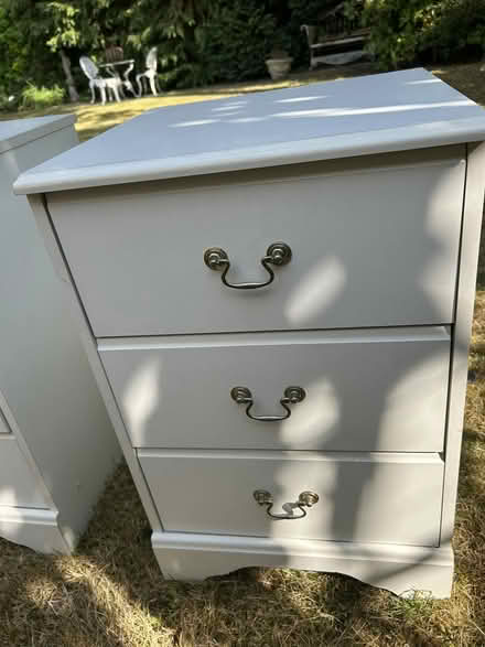 Photo of free 2 White bedside tables (KT23 Great Bookham) #2