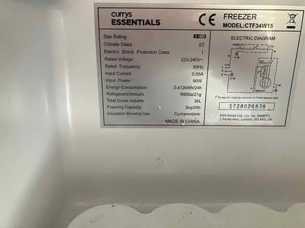 Photo of free Table top freezer (Tavistock) #1