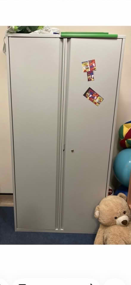 Photo of free Tall lockable metal cupboard (Tunbridge Wells) #1
