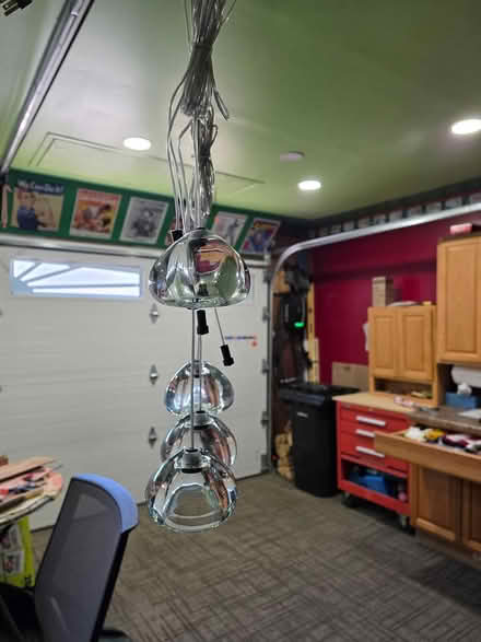 Photo of free NEW 9 string light chandelier (Newark) #1