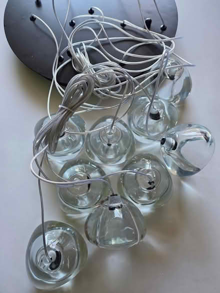 Photo of free NEW 9 string light chandelier (Newark) #3