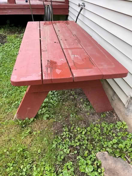 Photo of free Wooden picnic table (Hatfield Pa) #1