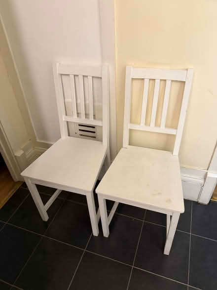Photo of free 2 White Wooden Chairs (75 Moreland Court NW2) #4