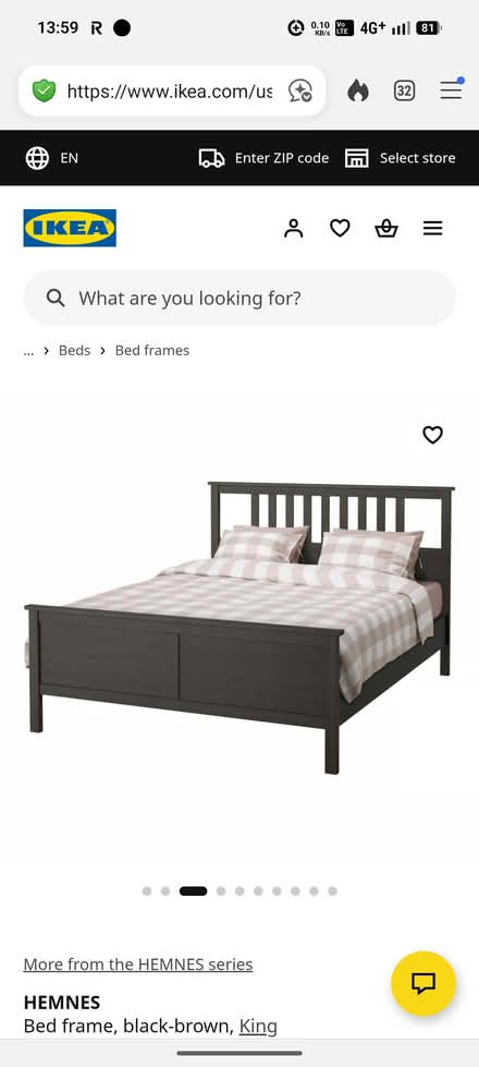 Photo of free King size bed frame (Greystones) #2