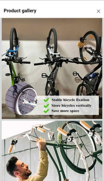 Photo of free 3x bike storage hooks (vertical) (WOKING St Johns GU21) #2