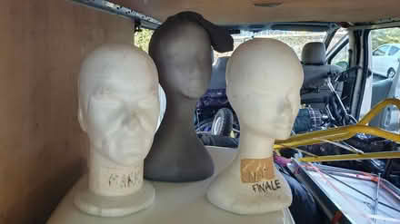 Photo of free 3 x polystyrene wig blocks (Preston Road BN1 6) #1