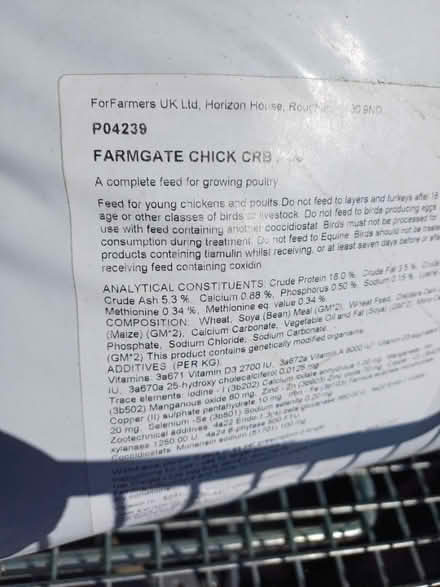 Photo of free Poultry Feed (Rainham, Kent - ME8) #2