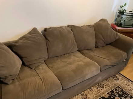 Photo of free Large grey/brown sofa (Hounslow, TW5) #3
