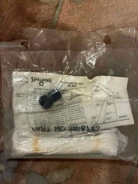 Photo of free Badminton rope and stakes/clips (Palisades, NW, WDC) #1