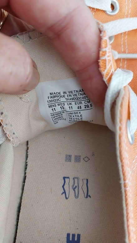 Photo of free Canvas shoes Size 11 mens (St Albans Jersey Farm AL4) #2