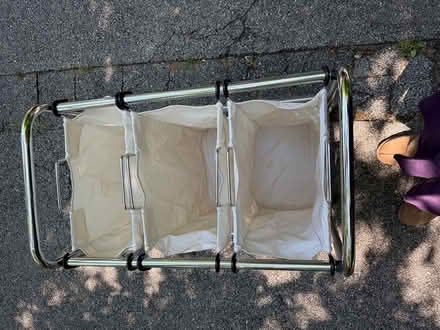 Photo of free Rolling Laundry Cart w/Canvas Bags (Pound Ridge) #3
