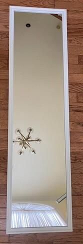 Photo of free wall/door mirror white trim [20886] #1