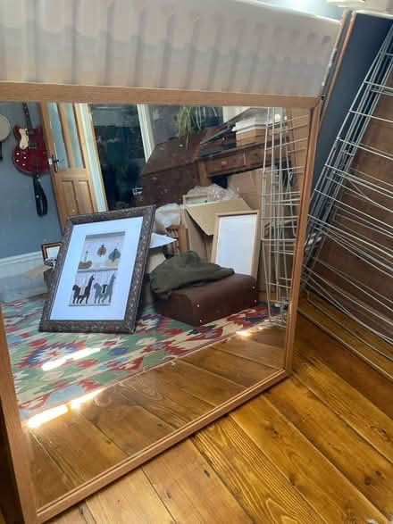 Photo of free Large square wooden mirror (Nunney BA11) #1