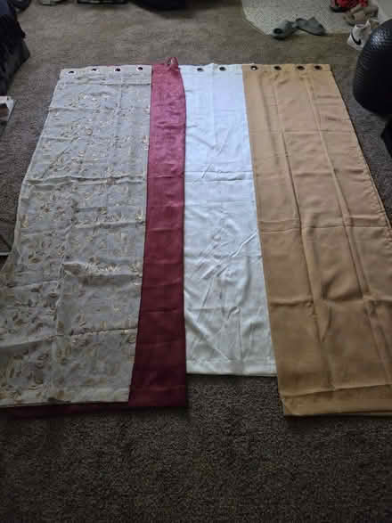 Photo of free Curtains with 1 double curtain rod (N.E Philly) #2