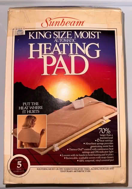Photo of free Sunbeam Moist/Dry Heating Pad (West San Jose 95128) #1