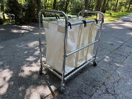 Photo of free Rolling Laundry Cart w/Canvas Bags (Pound Ridge) #2