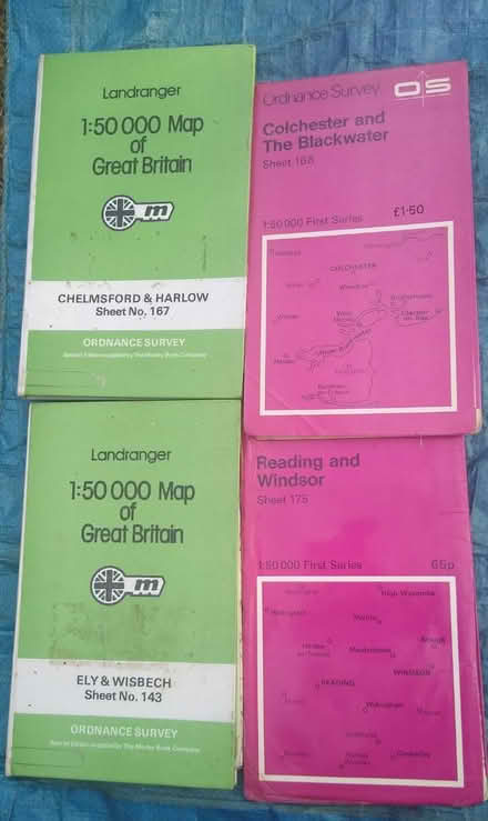 Photo of free 4 x OS Maps England 1:50,000 (Thorpe Bay, SS1) #1