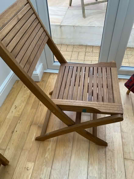 Photo of free Wooden garden chairs (Chiswick W4) #2