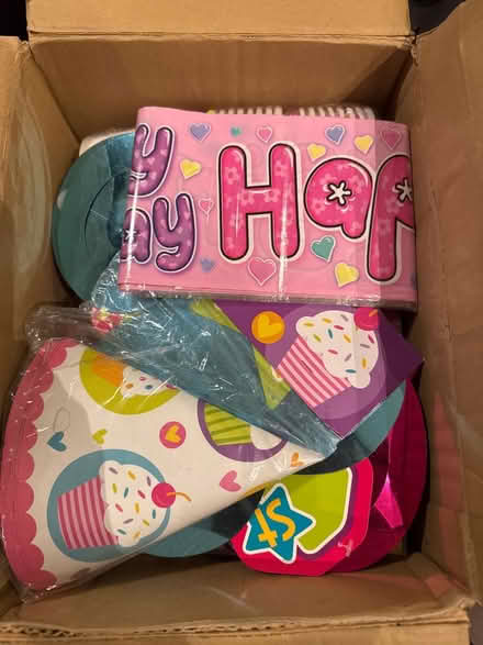 Photo of free Box of 1st birthday decorations (Darnley G53) #1