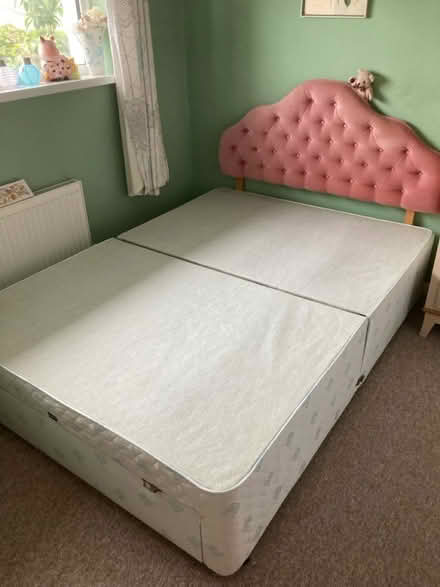Photo of free Double Bed with Headboard & Draw (Pl21 9da) #1