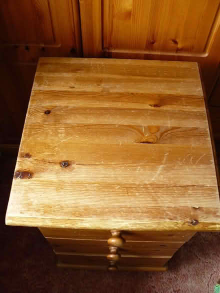 Photo of free Pine Bedside Table (Drawers) (Woodside WD25) #3