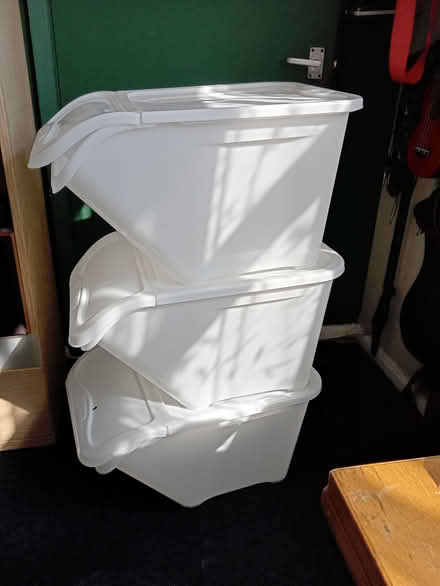 Photo of free Large stacking tubs (Blackley,Manchester M9) #1