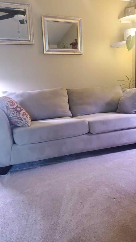 Photo of free Microfiber Sage green couch set (Gold Bar) #2