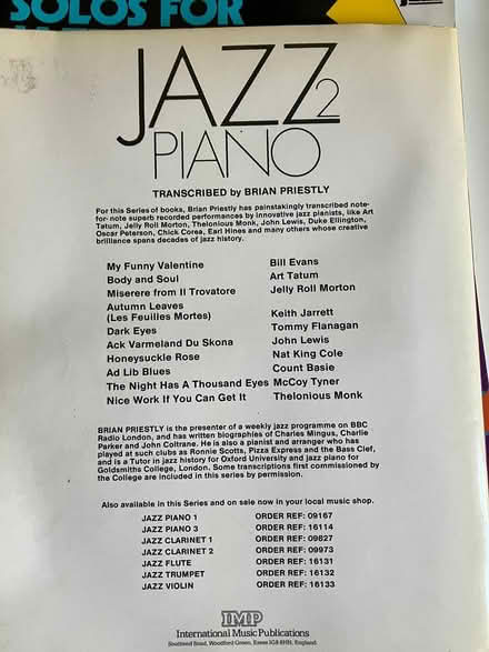 Photo of free Piano scores, Jazz, Chopin, Soul (Thrupp GL5) #3