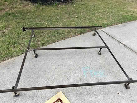 Photo of free Full to queen metal bed frame (30180) #1