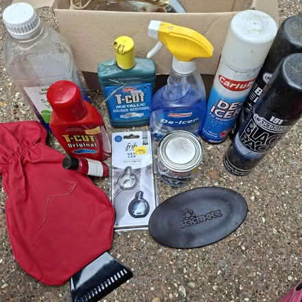 Photo of free Box of car care stuff (CB4 3RS) #1
