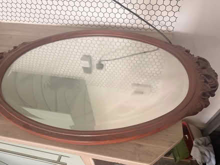 Photo of free Wooden framed mirror (Burham Rochester ME1) #1