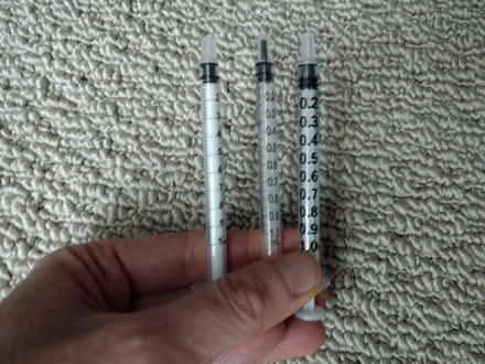 Photo of free Used 1 mL Plastic Syringes (Princess Anne and Providence) #2