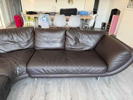 Photo of free Leather corner sofa (Hayes, Bromley BR2) #3
