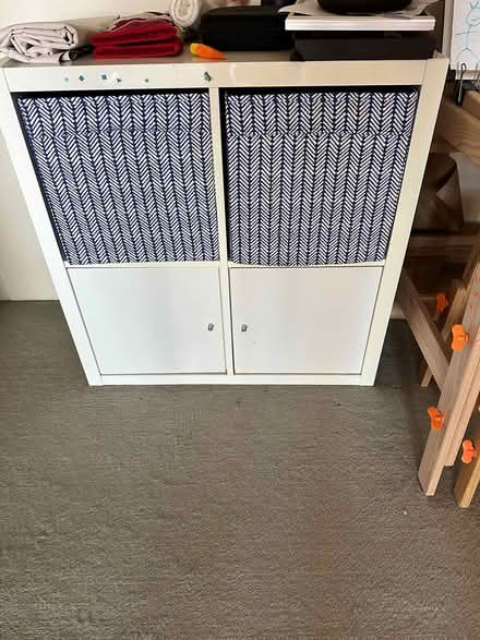 Photo of free Kallax shelves 4x2 (x2) + 2x2 (x1) (Mortimer Lewis Dr, Huntleys Cv) #1