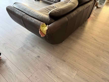 Photo of free Leather corner sofa (Hayes, Bromley BR2) #4